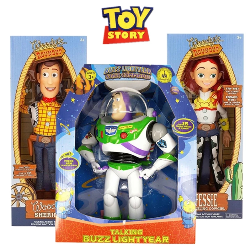 Toy Story 4 Talking Woody Jessie Buzz Lightyear Slinky Dog Forky ...