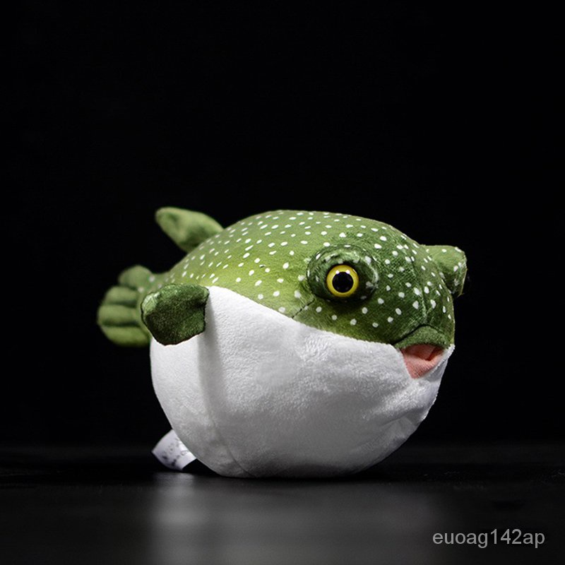 Real Life Pufferfish Plush Toy Lifelike Sea Animals Puffers Stuffed ...