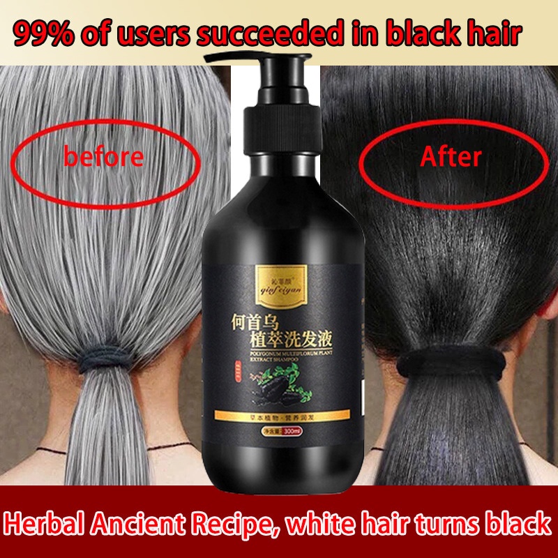 Shampoo for grey on sale hair to black