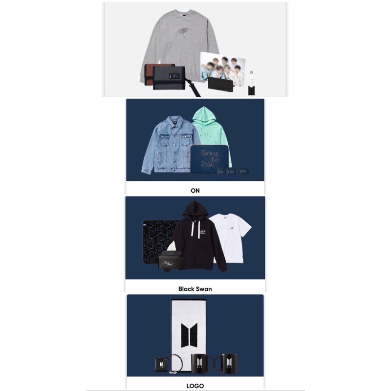 BTS POPUP MAP OF THE SOUL Online Store Items [ 2nd PREORDER