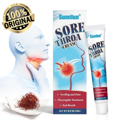 Sore Throat Cream Cough Cold Pharyngitis Medical Ointment Dry Itchy