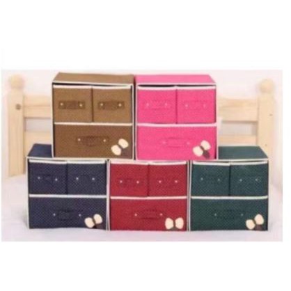 3in1 Mini Foldable Drawer/ Cabinet Storage Box | Shopee Philippines