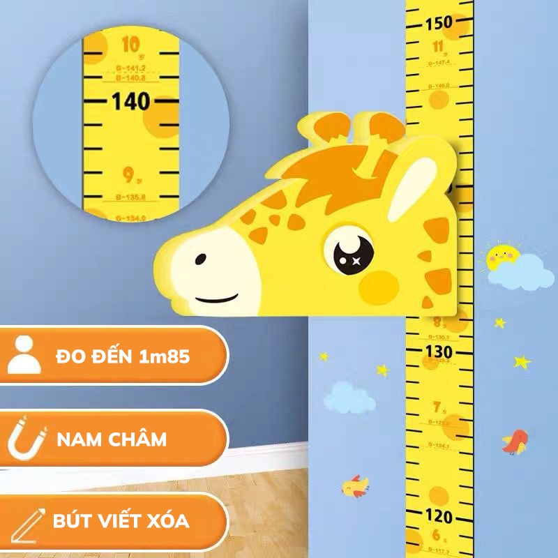 Ruler Height 3D Wall Stickers For Baby (Many Patterns) | Shopee Philippines