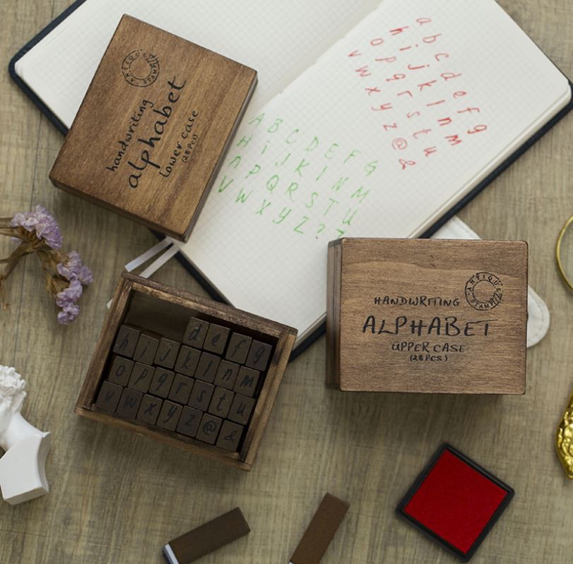 Handwriting Lowercase Alphabet Rubber Stamp Set Shopee Philippines