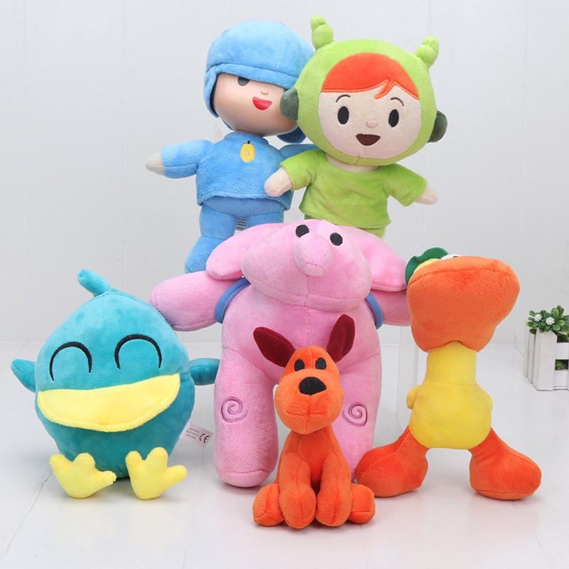 6 Styles Pocoyo Elly Pato Loula Soft Plush Stuffed Figure Toy Doll