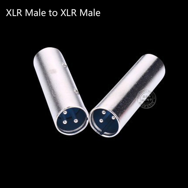 3-pin XLR Male To Male Connector Audio Adapter Coupler Adapter for