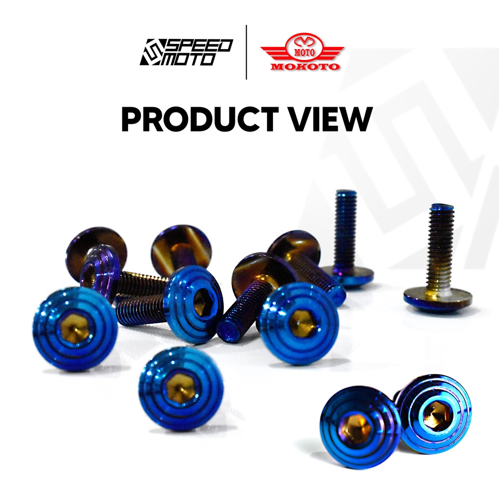 UNIVERSAL Z6332 DISC BRAKE BOLT YAYAMANIN FLAT HEAD BOLT 5MM TITANIUM