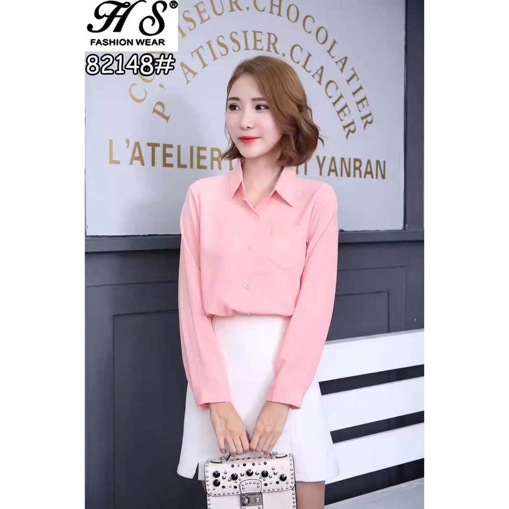 #-82148 LONG SLEEVE BLOUSE FOR WOMEN CLOTHES. | Shopee Philippines