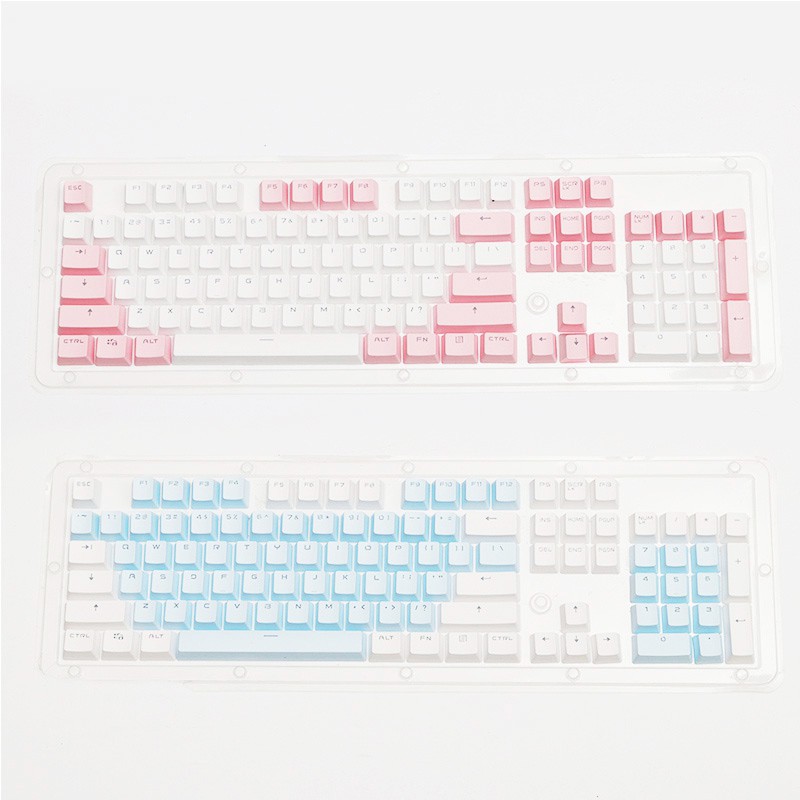 PBT Translucent Backlight Keycaps 104 Keys Mechanical Keyboard Key Cap ...