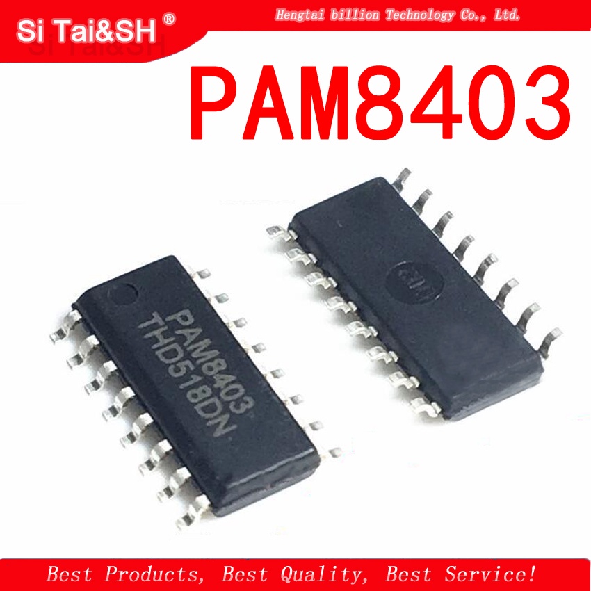 10pcs Pam8403 Sop 16 8403 Sop16 Sop Class D Stereo Audio Amplifier