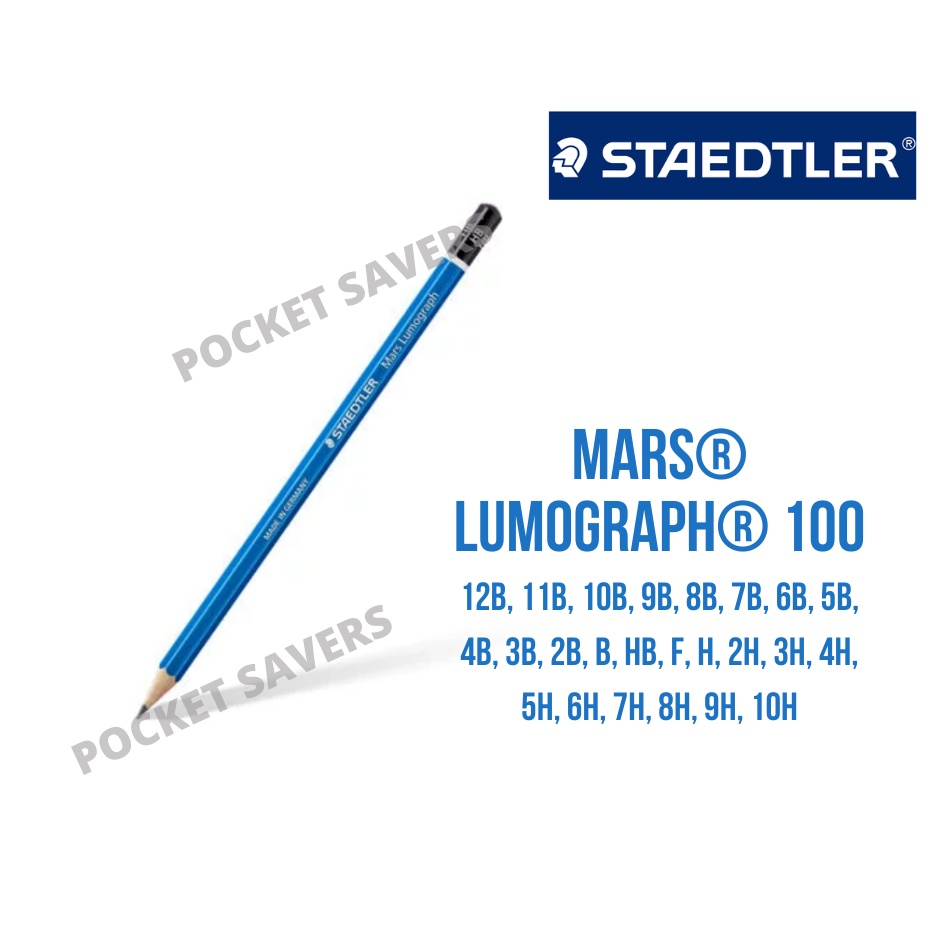 Staedtler Mars Lumograph Graphite Pencil 100 B And H Shades Sold Per