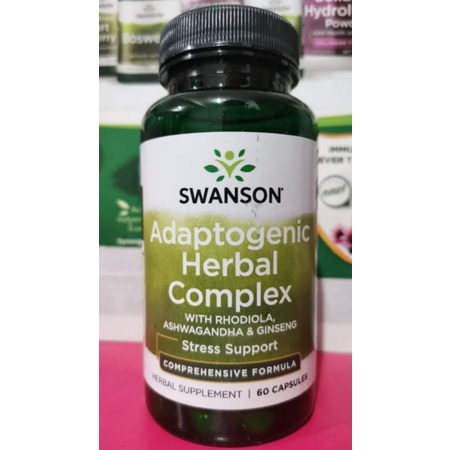 Swanson Adaptogenic Herbal Complex 60 Capsules EXP: Aug. 2025 ...