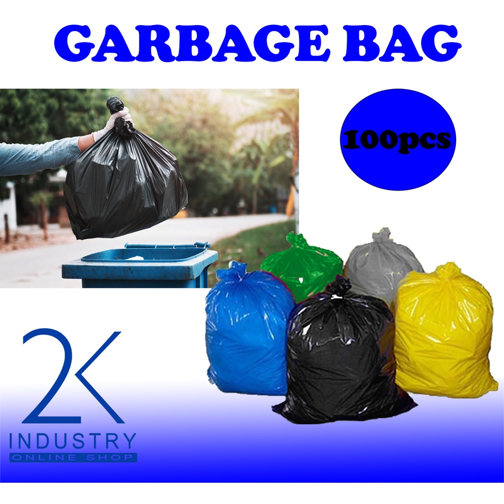 Bin Bag Garbage Bag Trash Bag (All Sizes) 2k industry trash bag Shopee Philippines