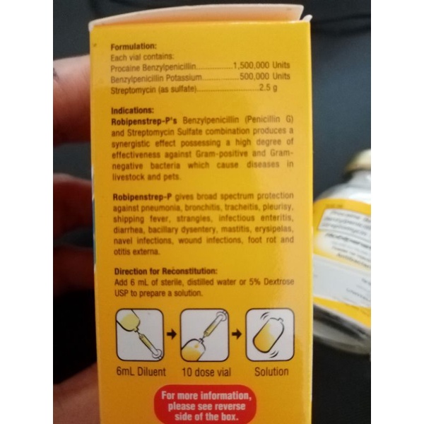 Robipenstrep P Powder for Inj. 20 ml | Shopee Philippines