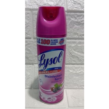 Lysol Disinfectant Spray Crisp Berry (340g / 454ml) | Shopee Philippines