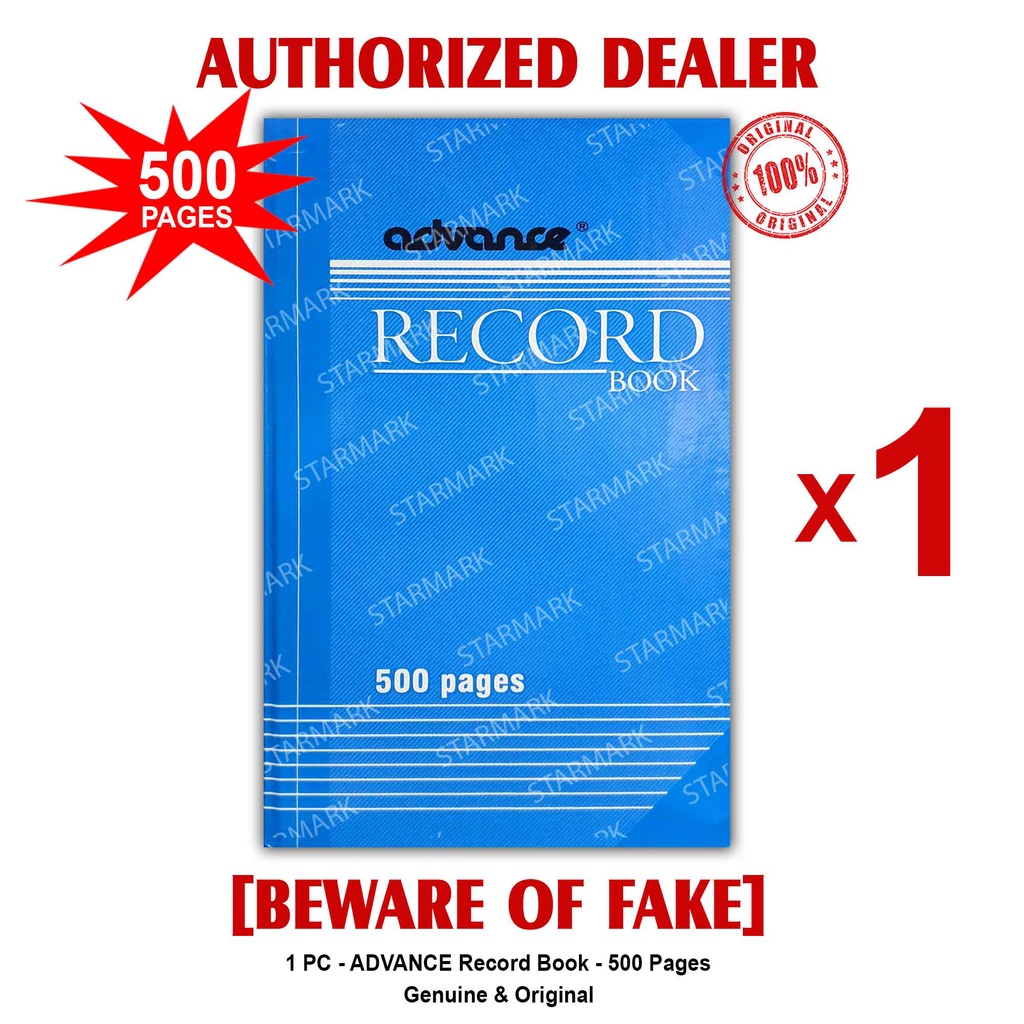 Advance Record Book Books 500 Pages Log Book Books Logbook Logbooks ...