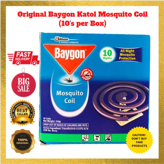 Original Baygon Katol Mosquito Coil 10s Per Box Shopee Philippines