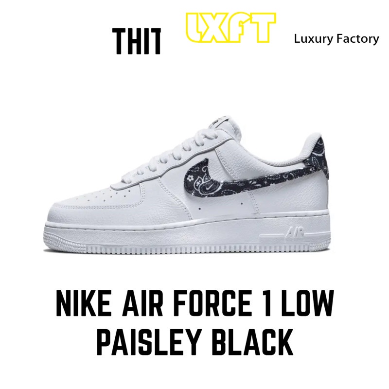 AIR FORCR 1 LOW PAISLEY BLACK men shoes women sneakers unisex original ...