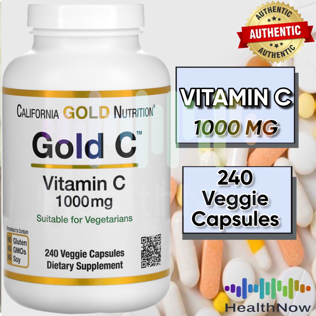 California Gold Nutrition Gold C Vitamin C 1000 mg 60 Veggie Capsules ...