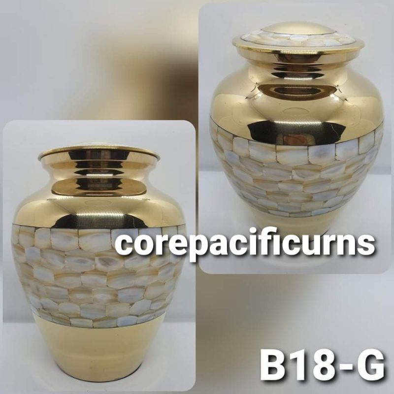 MEMORIALS 4U Purple Pearl Rose Brass Cremation Urn For Human Ashes R 仏壇、仏具 