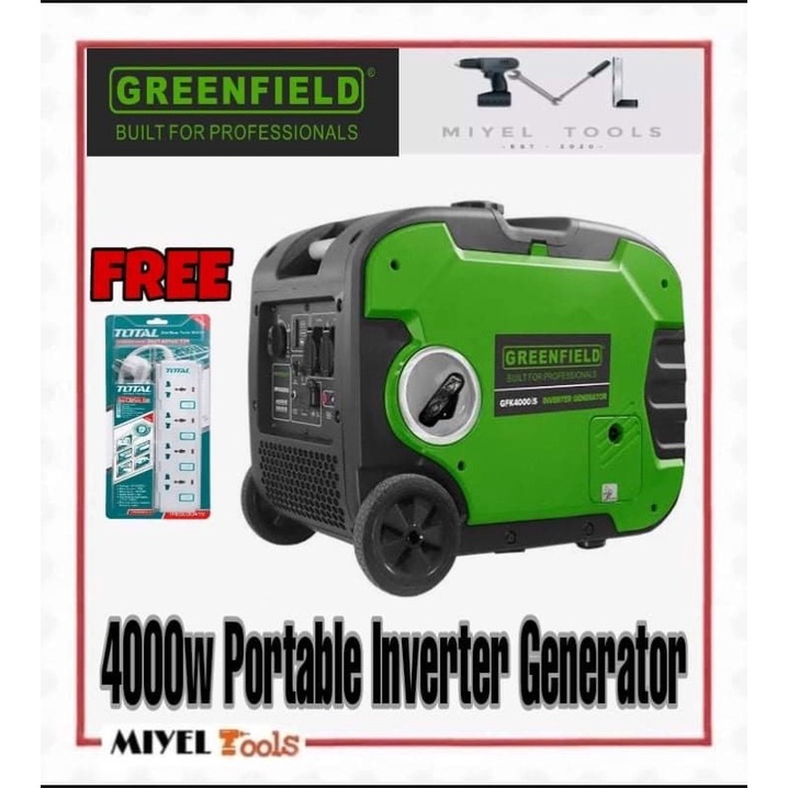 Greenfield 4000w ultra silent gasoline portable inverter generator with