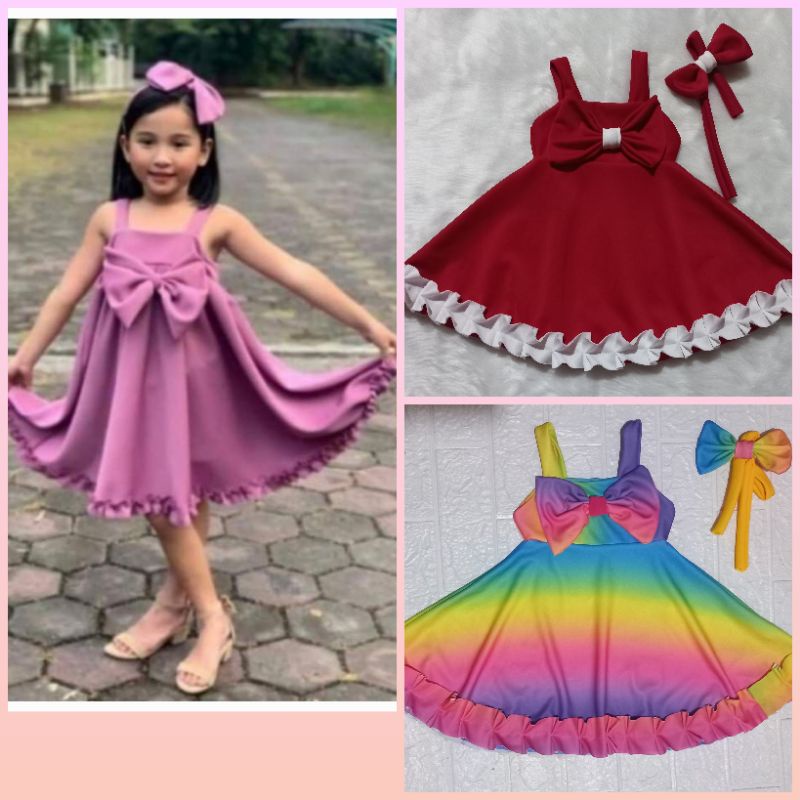 Best seller OOTD dress with turban for baby girls 0 to 6 years old ...