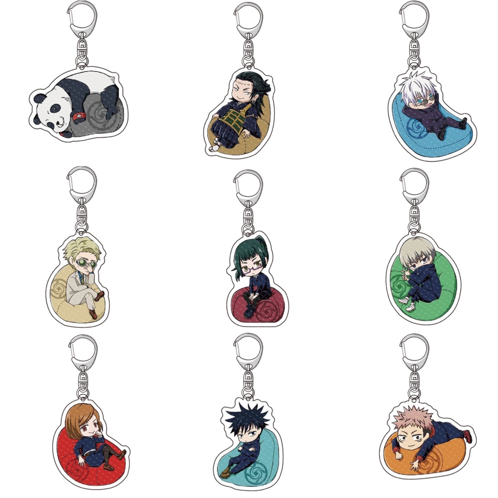 Jujutsu Kaisen Keychain Acrylic Keyring Gojo Satoru Megumi Yuji Itadori ...