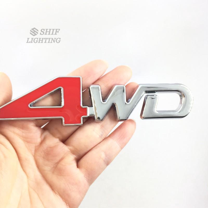 1 x Metal 4WD Letter Logo Car Auto Rear Trunk Emblem Sticker | Shopee ...