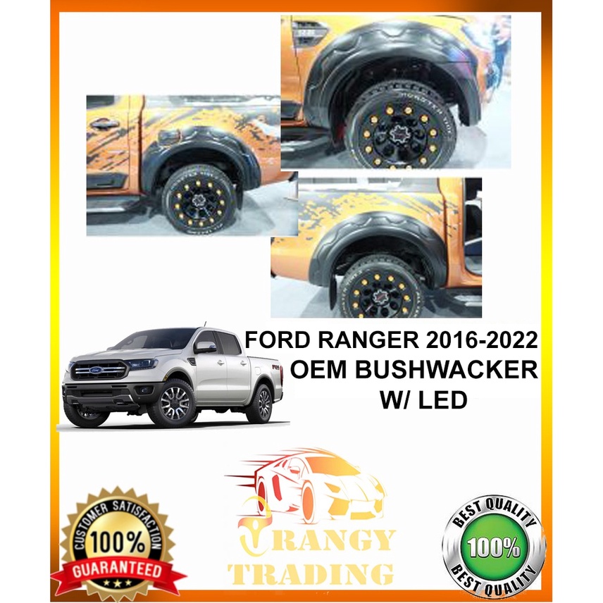 Ford Ranger T7 2016 to 2022 XLT/XLS/FX4 OEM Bushwacker w/ DRL or Rhino