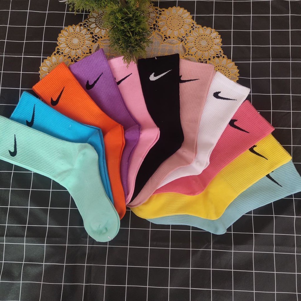 nike socks for kids High Quality Rainbow Color Mini Swoosh High CUT ...