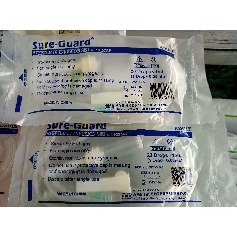 IV Infusion Set MACROSET - Adult - Sterile (20 Drops - 1ml) - Sure ...
