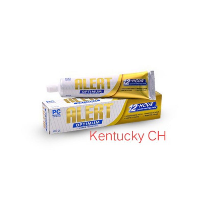 ALERT Optimum Fluoride Personal Collection Toothpaste 160g | Shopee ...