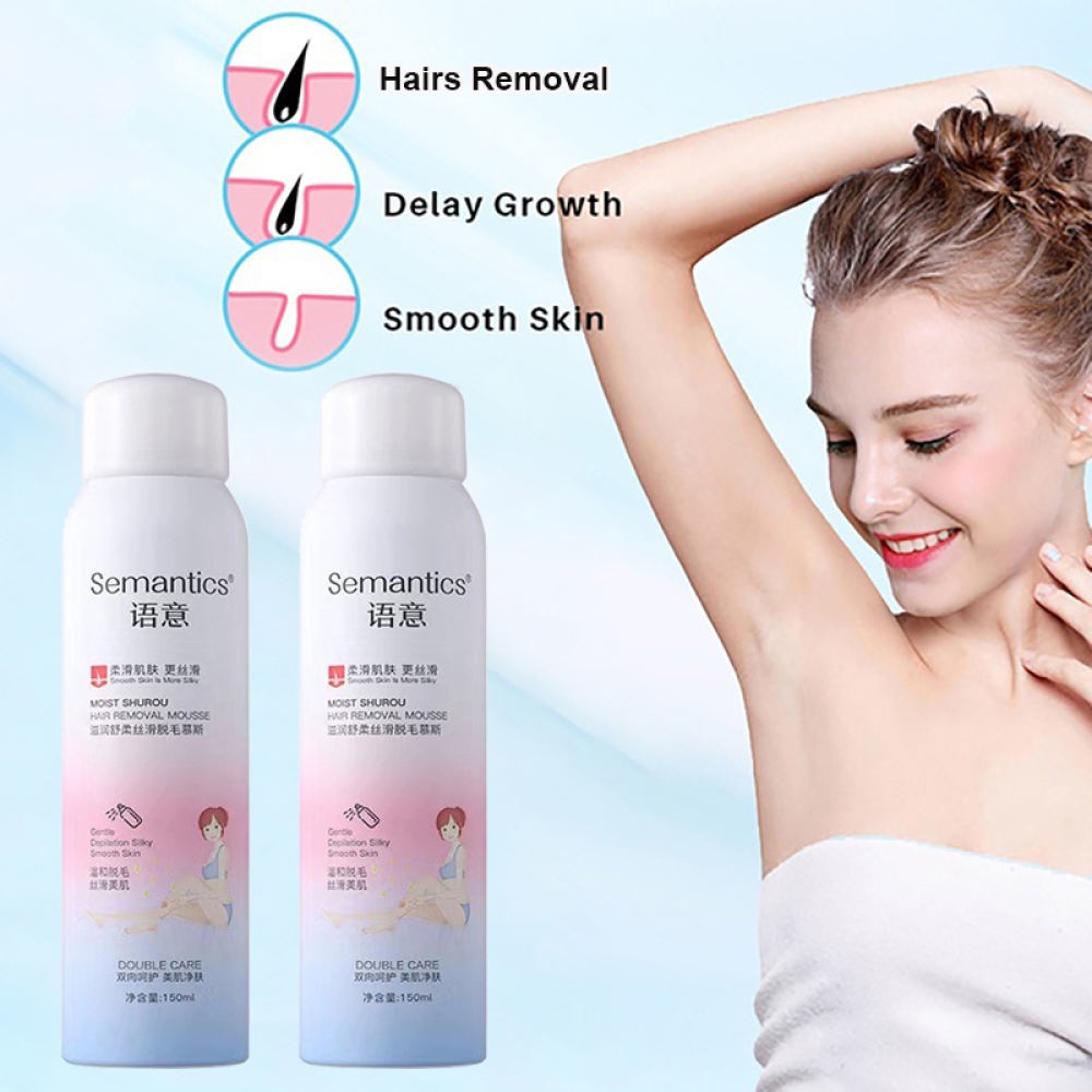 Hairs Removal Painless Foam Mousse Spray For Women/Men Legs Armpit Body