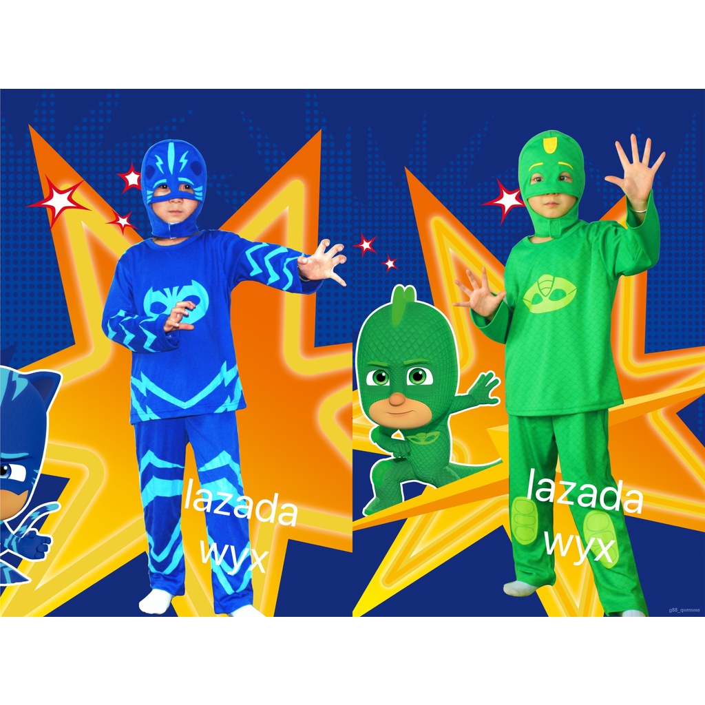 Pj Mask Costume For Kids 2colors 2 8yrs Shopee Philippines