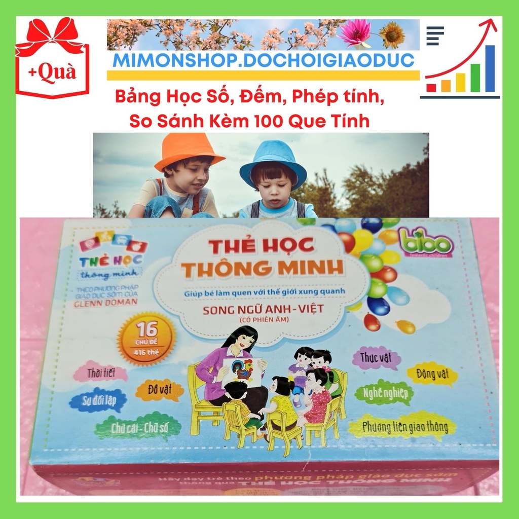 Smart Learning Card Set 416 Cards 16 Bilingual English-Vietnamese ...