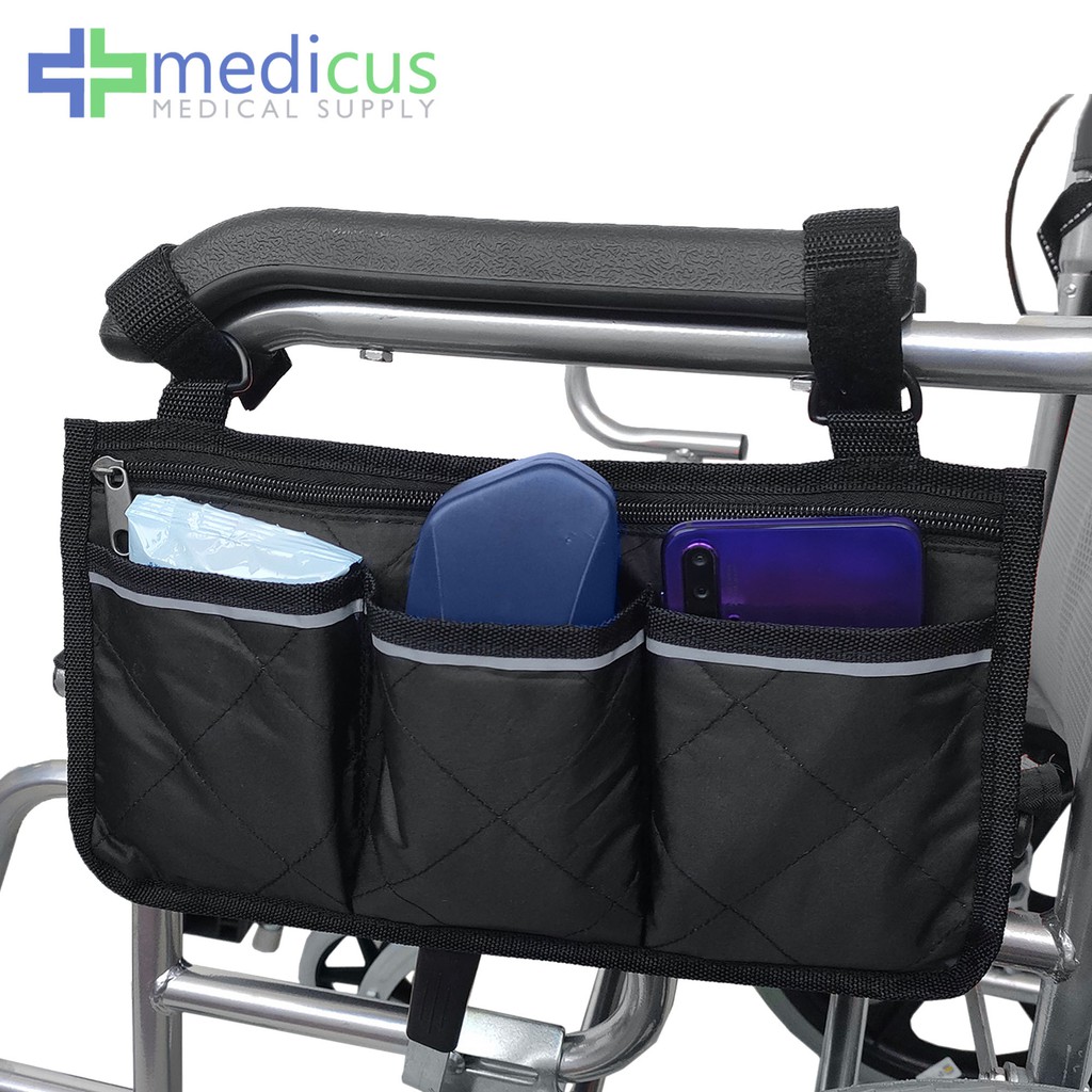 Medicus Wheelchair Stroller Side Bag Accessories Folding Walker Holder ...