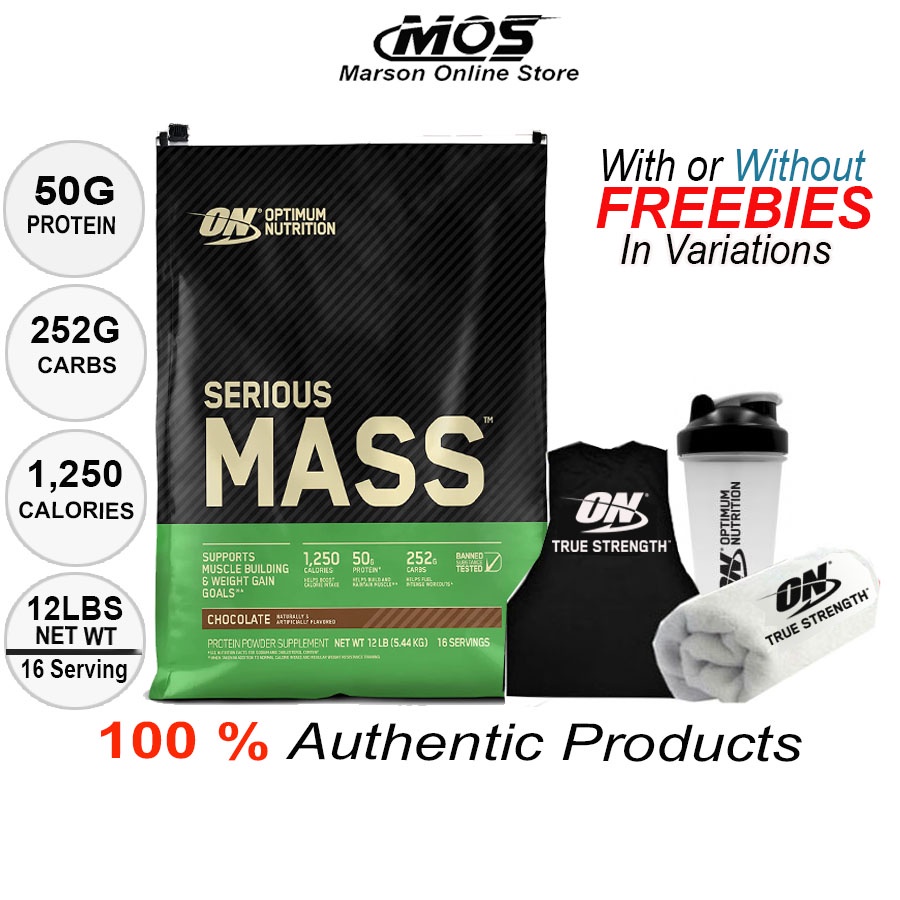 Optimum Nutrition Serious Mass 12lbs - ON | Shopee Philippines