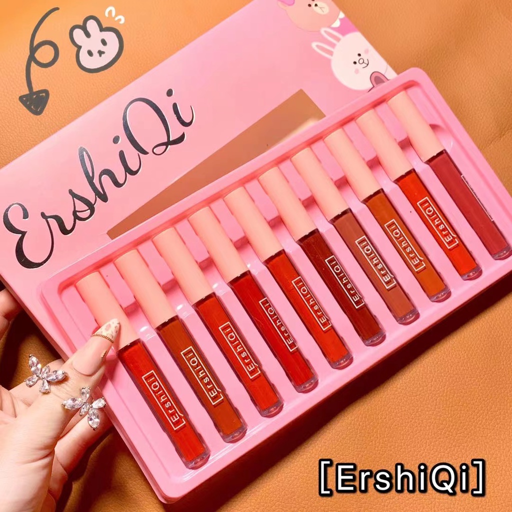 NEW 10in1 Lip tint set 10pcs/set Waterproof Lipstick Set Matte lipgloss