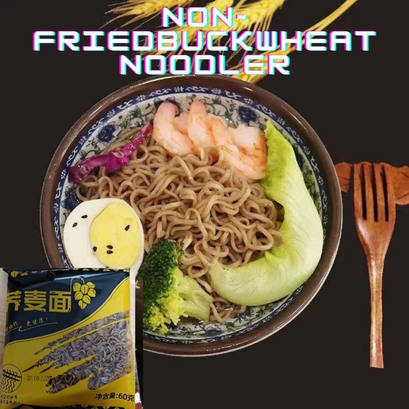 Buckwheat noodles, low fat meal replacement, instant, nonfried noodles