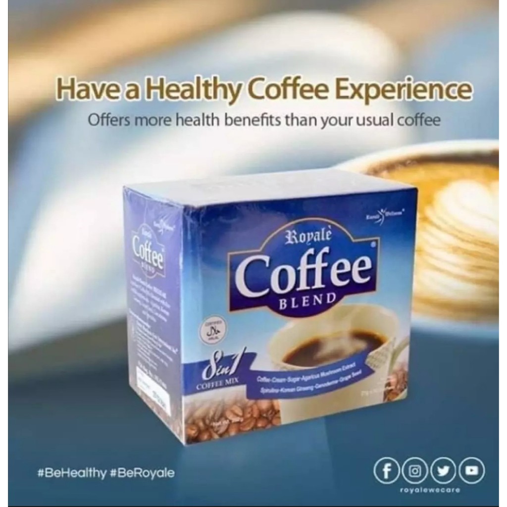 Royale Coffee Blend (8 in 1 COFFEE MIX) A premium Blend for a Premium  Health 12 sachet | Shopee Philippines