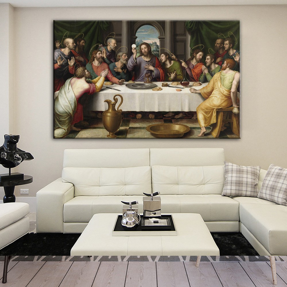 Last Supper Christ Famous Canvas Painting Home Decor Wall Art Picture ...