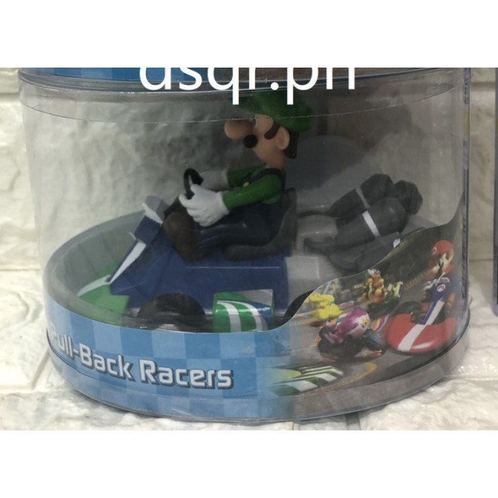 Super Mario Bro Figure Pull-Back Racers Kart Mario Luigi Yoshi Tode ...
