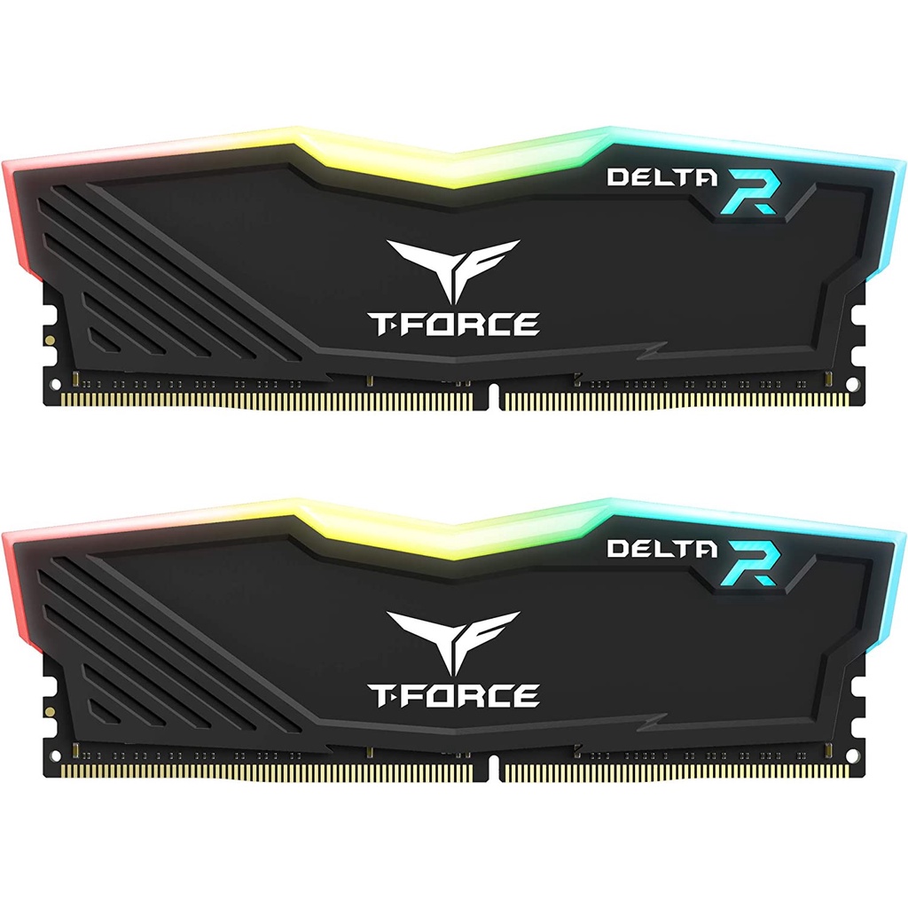 16GB(2x8GB) TEAM T-FORCE DELTA RGB DDR4 3600 CL18 - BLACK & WHITE ...