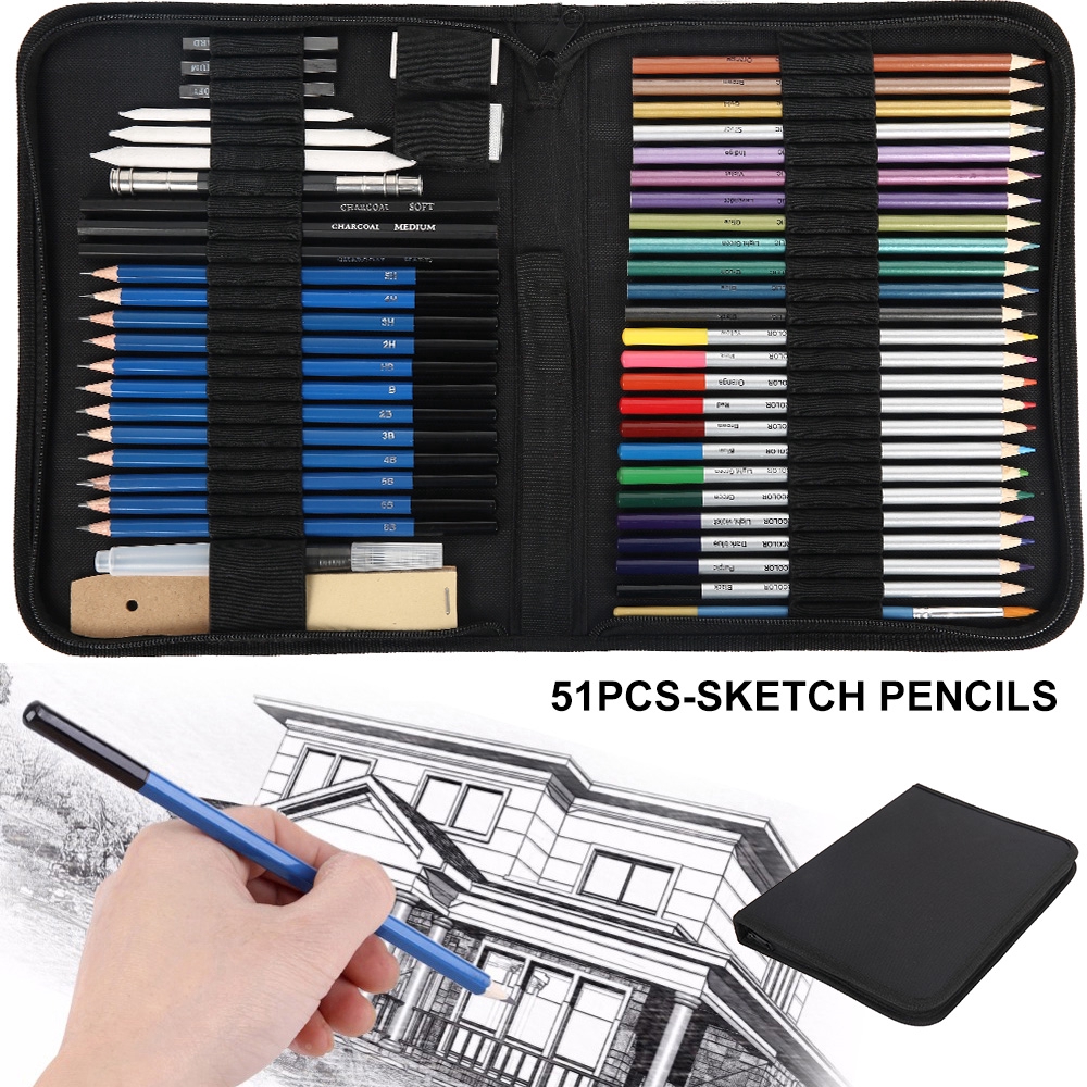 50pcs Drawing Sketching Painting Pencil Kit Art Set for Teens Adults Kid  Student
