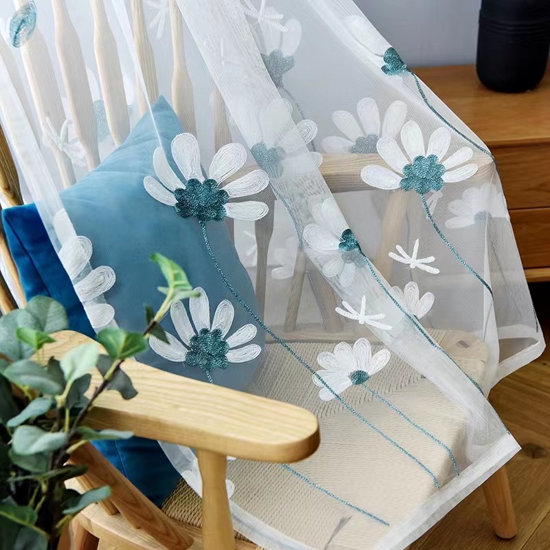 Embroidered dandelion curtains | Shopee Philippines