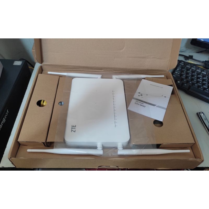 ZTE F670 Premium Router 6 antennas GPON ONT | Shopee Philippines