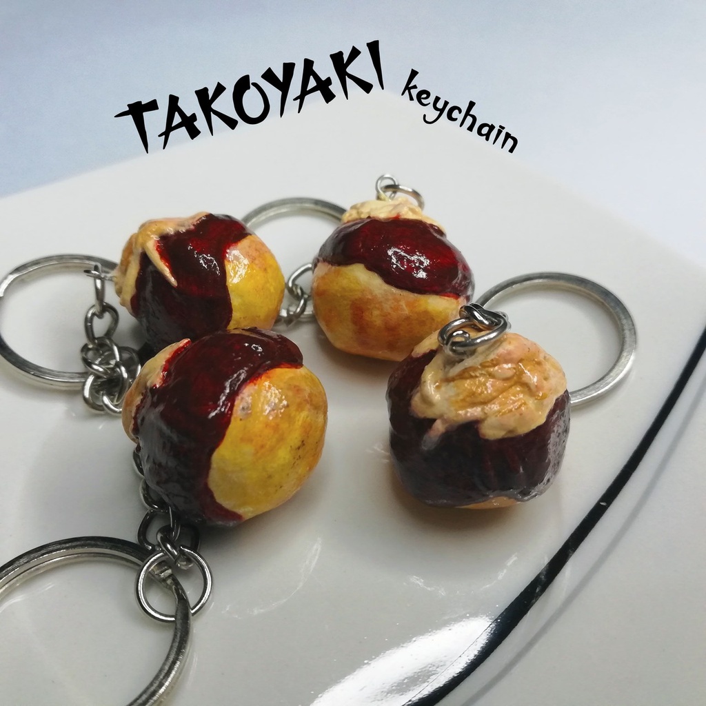 Takoyaki Food Sample Magnet Keychain Kit