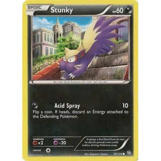 Stunky - 76/124 - Common | Pokemon Trading Card Game | Shopee Philippines