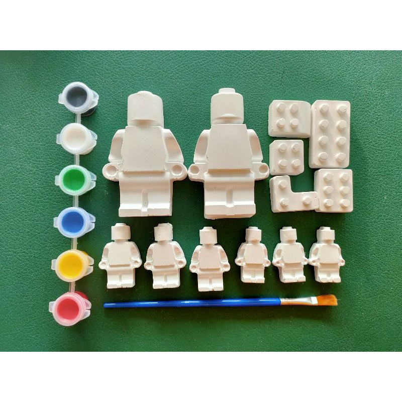 LEGO WITH MAGNETS PAINT YOUR OWN PLASTER TOYS SET IN BOX PACKAGING Shopee Philippines