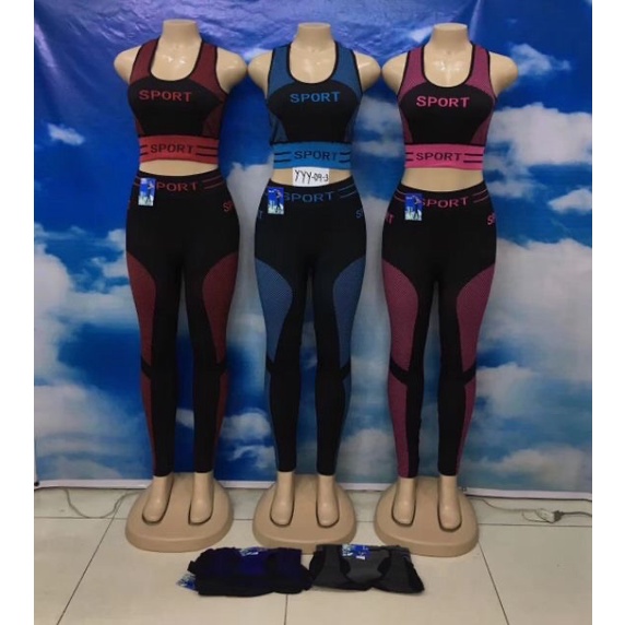 Sports & Outdoor Apparels✻09#New Yoga /zumba sports outfit terno